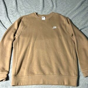 Nike tan crewneck